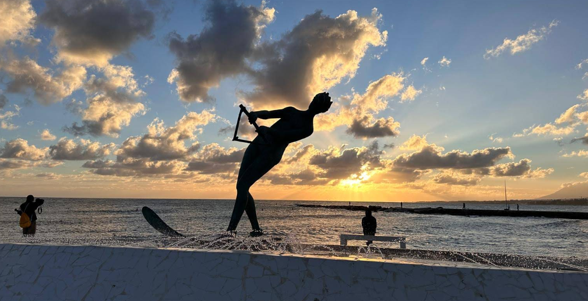 El Espigón al atardecer